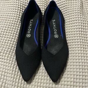 Rothy’s Black The Point Flats size 12